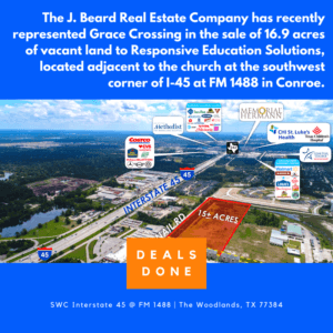 The J. Beard Real Estate Company has recently represented the sale of 16.9 acres of vacant land